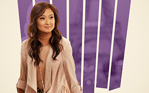 Character poster of Ashley Park as  Mindy Chen in `Emily in Paris` in a Netflix`s rom-com web-series